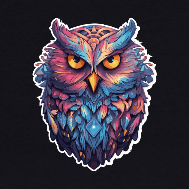 Luminous Nocturne: Holographic Owl Splendor by star trek fanart and more
